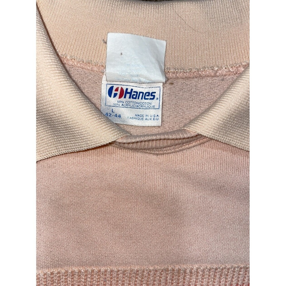 Vintage "Golf Is My Bag" Pink Crewneck Sweatshirt L 42-44 USA 80s Golf Is My Bag - Picture 3 of 4